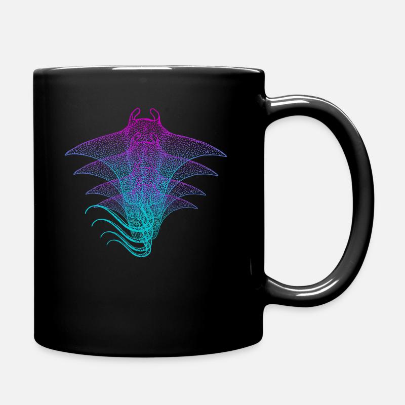 Manta Ray - Tasse einfarbig - Schwarz