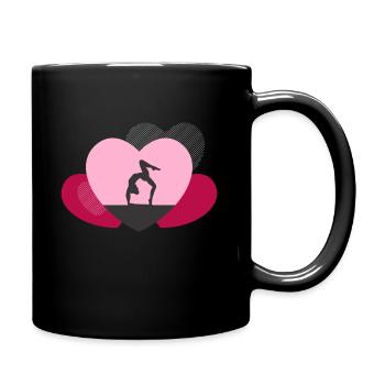 Akrobatik Mädchen Flipping Tochter Turnerin - Tasse einfarbig - Schwarz - Rechts