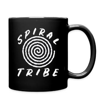 Spiral Tribe Tekno Tribe Free Party Spiral Rave - Tasse einfarbig - Schwarz - Rechts