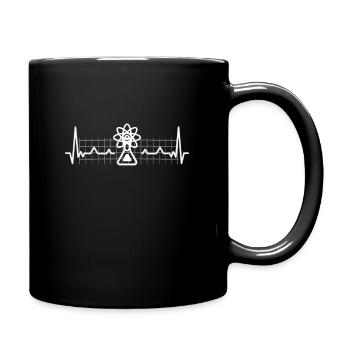 Battement de coeur de chimie - Mug uni - noir - Droite