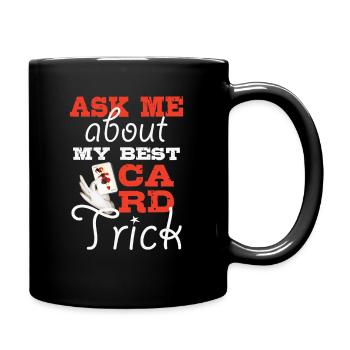 Pick a Card any Card product Magic Card Trick - Full Colour Mug - black - Right
