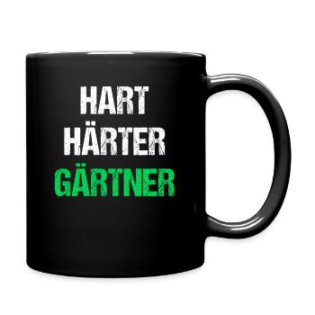 Hart Härter Gärtner - Tasse einfarbig - Schwarz - Rechts
