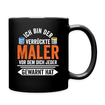 Maler und Lackierer - Tasse einfarbig - Schwarz - Rechts