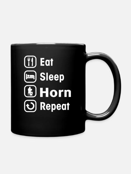 horn - Tasse einfarbig - Schwarz