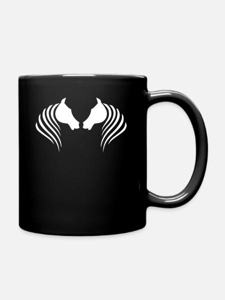 Les chevaux - Mug uni - noir