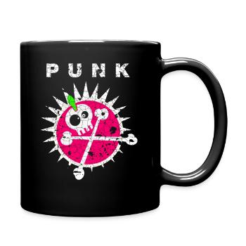 Punk Punks Punker Punkrock Punkrocker Anarchie - Tasse einfarbig - Schwarz - Rechts