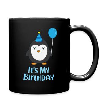Pingouin Anniversaire Pingouin Anniversaire Enfant Pingouin - Mug uni - noir - Droite