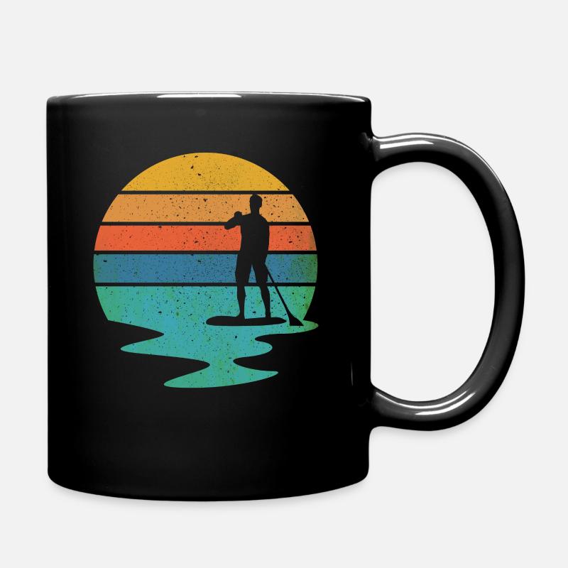 Stand up paddling - Full Colour Mug - black