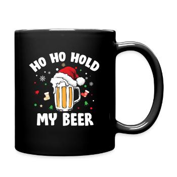 Ho Ho Tiens ma bière! Noël drôle | Bière alcoolisée - Mug uni - noir - Droite