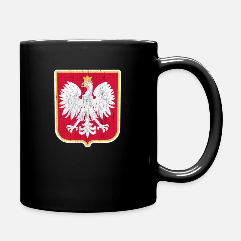 Polska Polnischer Adler Polnisches Wappen Polen - Tasse einfarbig - Schwarz