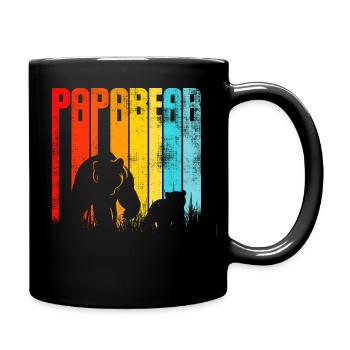 PAPA Rainbow Bear Silhouette - Full Colour Mug - black - Right
