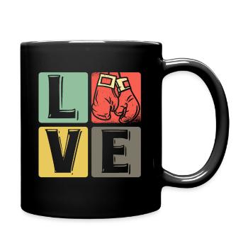 Boxing - Love - Full Colour Mug - black - Right