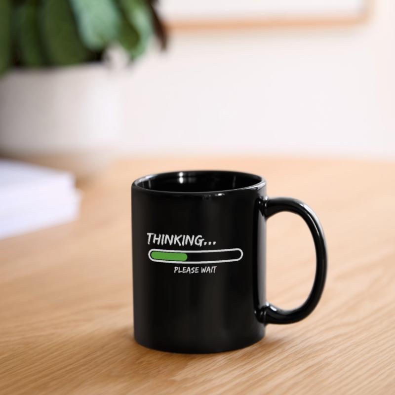 Thinking Please Wait Loading Thinking Please Wait Full Colour Mug