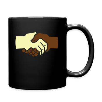 Anti-Racism Against Right Freedom of Expression - Full Colour Mug - black - Right