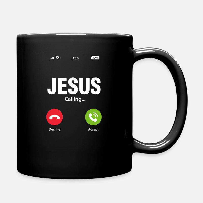 Jesus - Tasse einfarbig - Schwarz