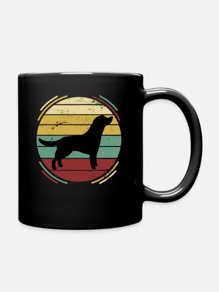Labrador Hund - Tasse einfarbig - Schwarz