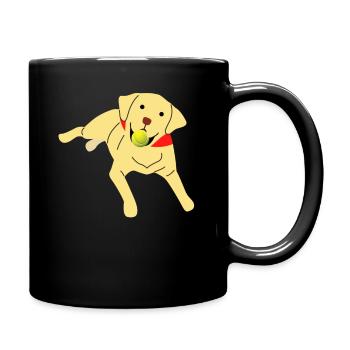 Labrador - Tasse einfarbig - Schwarz - Rechts