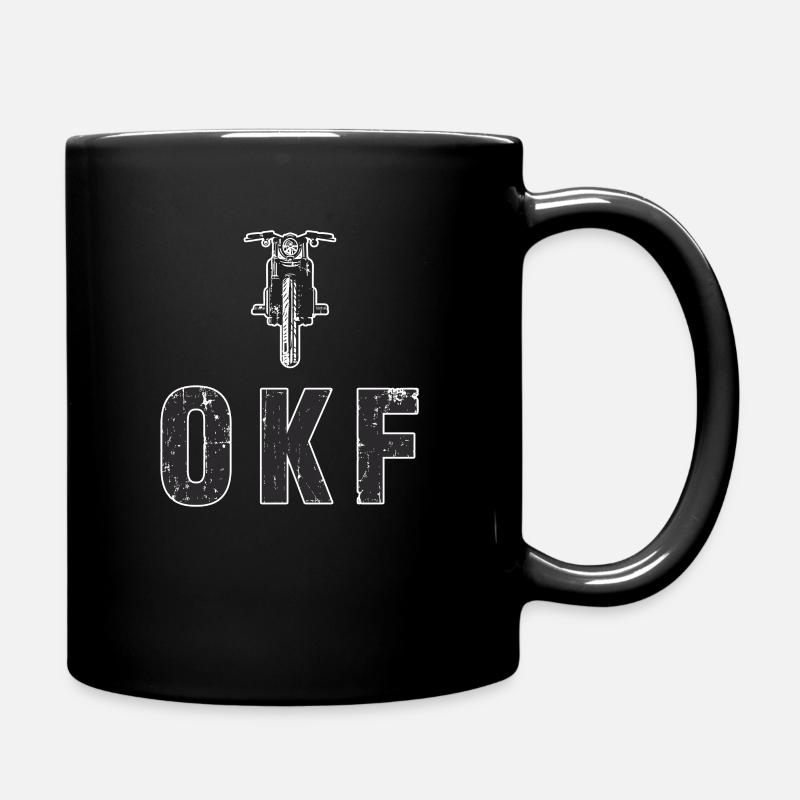 Mofa Mofaroller Mokick OKM Roller - Tasse einfarbig - Schwarz