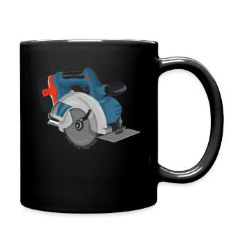 Scie circulaire Scie circulaire à main Batterie Scie circulaire portative - Mug uni - noir - Droite