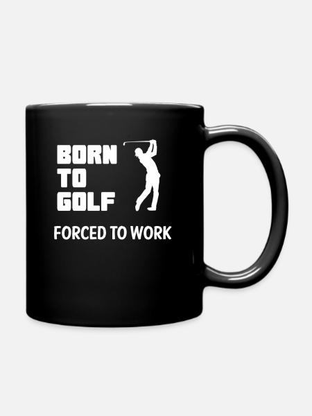 Golf Golfen Golfer Golfball Golfing Golfspieler - Tasse einfarbig - Schwarz