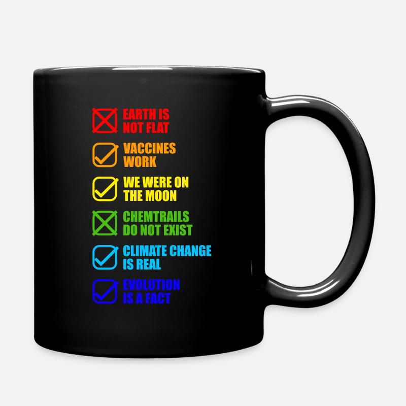 Conspiracy Theories Conspiracy Funny - Full Colour Mug - black