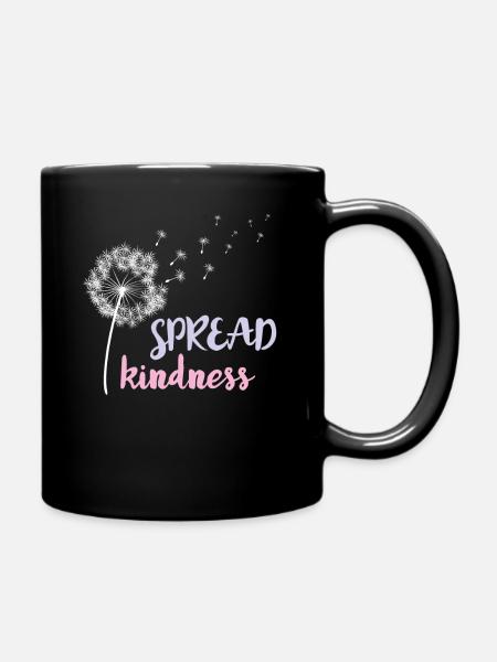 Kindness Message Choose Kindness Quote - Full Colour Mug - black