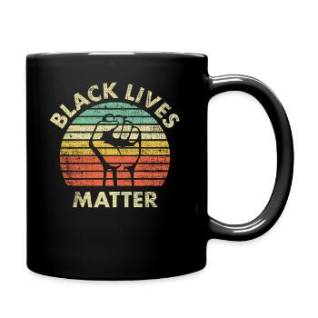 Black Lives Matter - Tasse einfarbig - Schwarz - Rechts