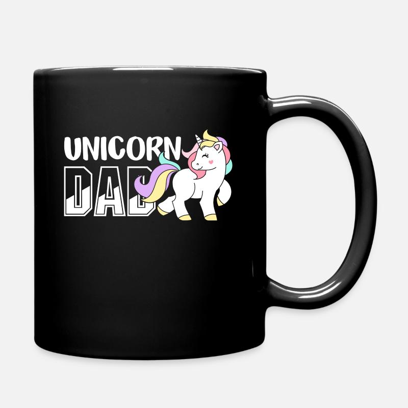 Unicorn Unicorn Dad - Full Colour Mug - black