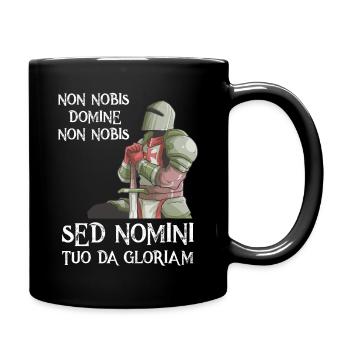 Chevalier Templier Graphique Templier Temple Chevalier Prière - Mug uni - noir - Droite