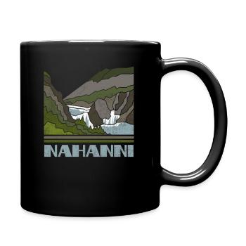 Nahanni Shirt Nature Souvenir Retro 70s 80s Vintag - Full Colour Mug - black - Right