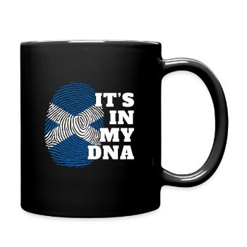 It's in my DNA Schottland Herkunft Schottische - Tasse einfarbig - Schwarz - Rechts