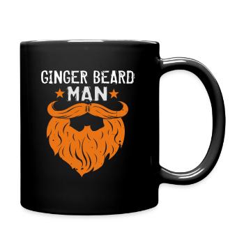 Man with ginger bee - Full Colour Mug - black - Right