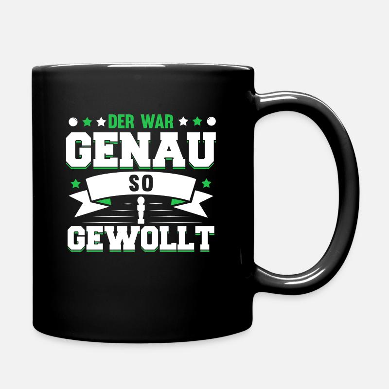 Tischfussball - Tasse einfarbig - Schwarz