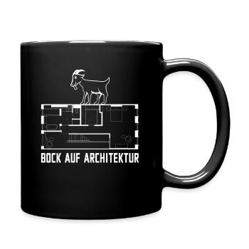 Architektur - Tasse einfarbig - Schwarz - Rechts