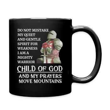 Graphique de chevalier templier citation de chevalier temple templier - Mug uni - noir - Droite