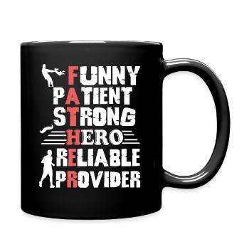 Father's Day Happy Father's Day - Full Colour Mug - black - Right