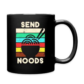 Ramen Lovers Gift design Send Noods Funny - Mug uni - noir - Droite