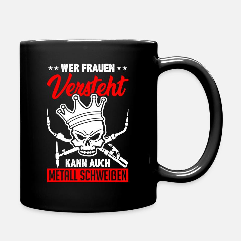 Schweißer Schweisser Metallbauer Geschenk - Tasse einfarbig - Schwarz