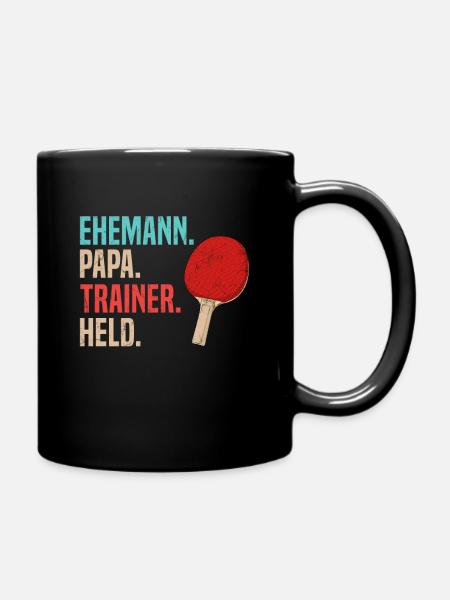 Tischtennis - Tasse einfarbig - Schwarz