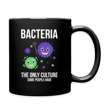 les bactéries - Mug uni - noir - Droite