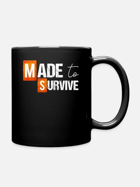 MS Multiple Sclerosis Awareness - Tasse einfarbig - Schwarz