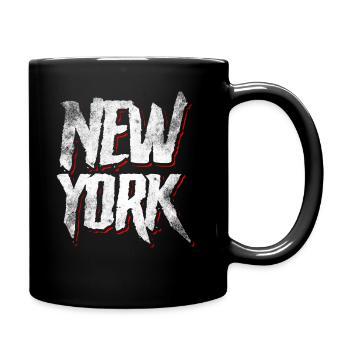 New York - Tasse einfarbig - Schwarz - Rechts