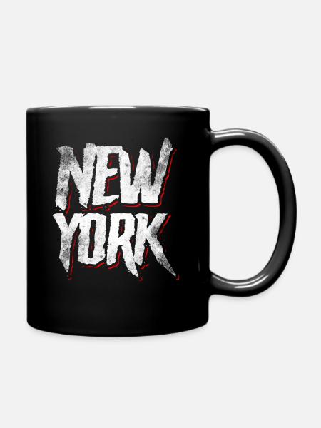 New York - Mug uni - noir