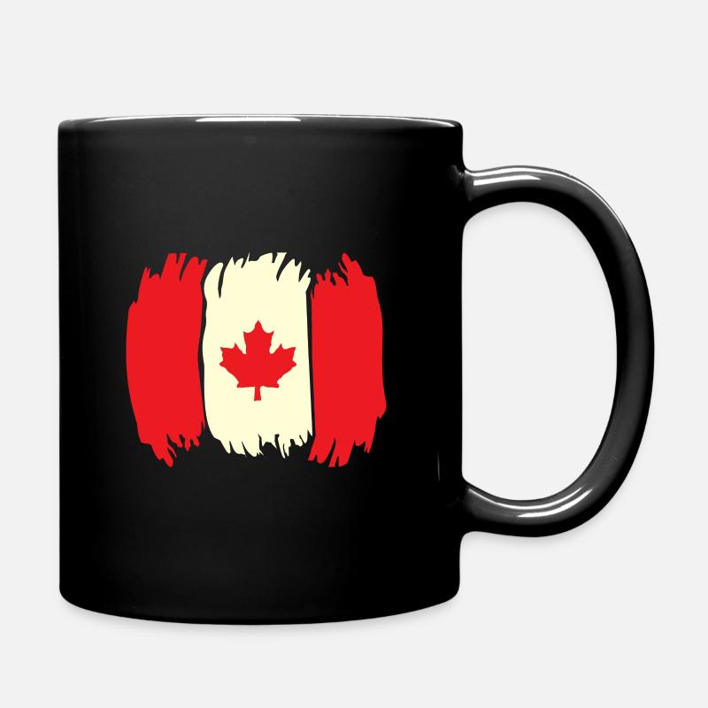 Kanada Flagge - Tasse einfarbig - Schwarz