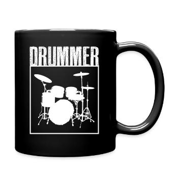 Drummer Drummer T-Shirt Drums Drum - Mug uni - noir - Droite