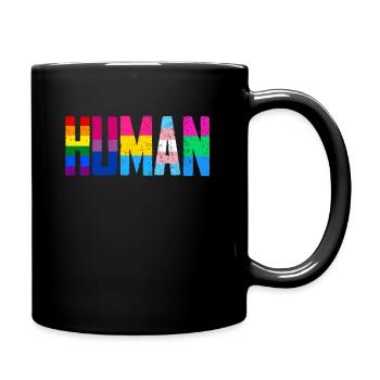 LGBT Rainbow Gay Pride Gay Lesbian Gay - Full Colour Mug - black - Right