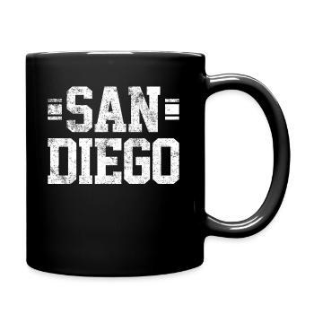 San Diego - Full Colour Mug - black - Right