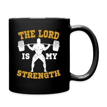 Culturisme chrétien disant cadeau - Mug uni - noir - Droite