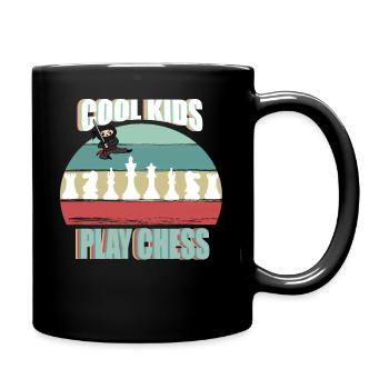 Cadeau de joueur d'échecs drôle - Mug uni - noir - Droite