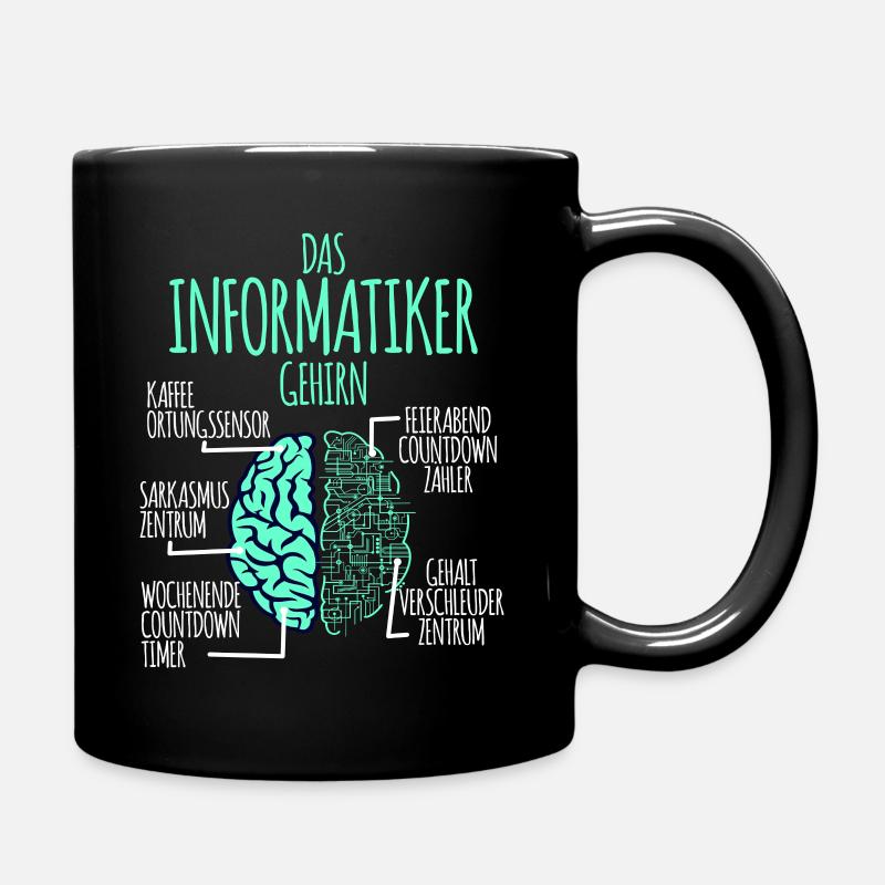 Informatiker Informatik Programmierer Nerd Geek - Tasse einfarbig - Schwarz